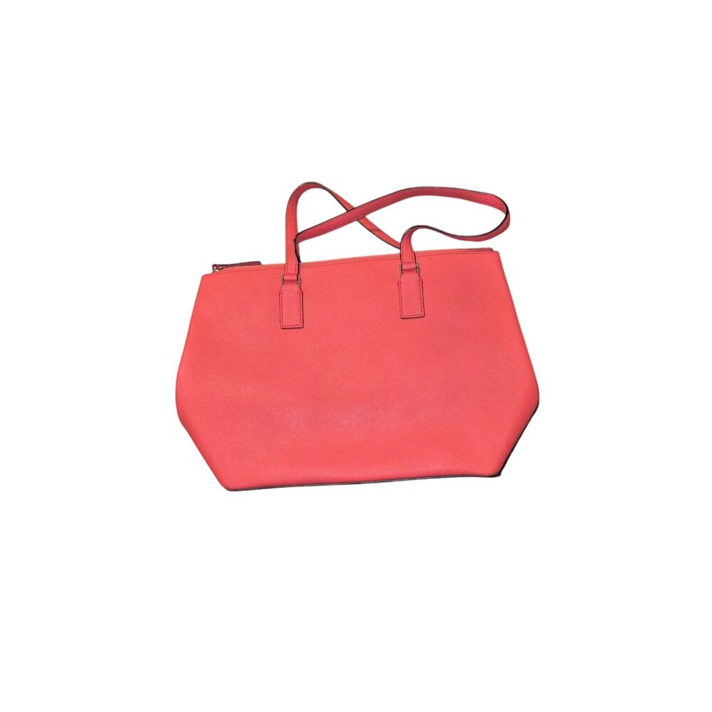 Kate Spade Red 100% Cow Leather Tote Bag Zip Top Never Used - Picture 6 of 6